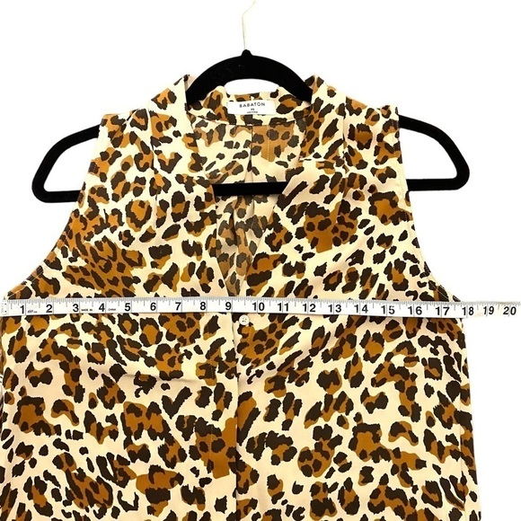 Aritzia Babaton Sleeveless Power Blouse Leopard-print Sleeveless Blouse - Picture 10 of 12